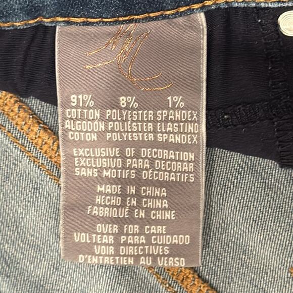 Melissa McCarthy Seven7 Women's Flower Embroidered Distressed Jean Size 14W - Picture 7 of 8